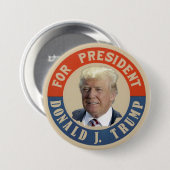 Für Präsidenten Donald J. Trump Button (Vorne & Hinten)