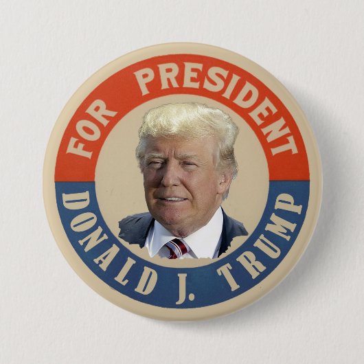 Für Präsidenten Donald J. Trump Button (Vorderseite)