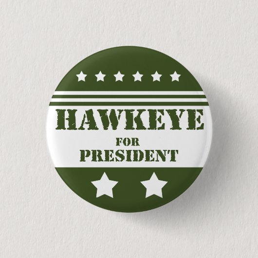 Für Präsidenten Hawkeye Button (Vorderseite)