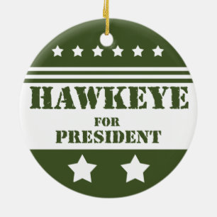 Für Präsidenten Hawkeye Keramik Ornament