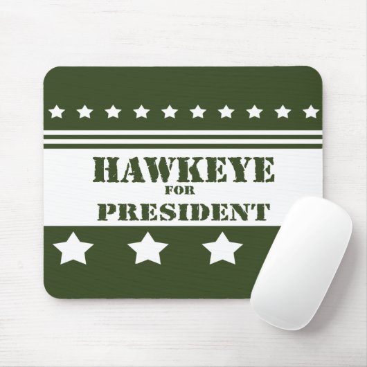 Für Präsidenten Hawkeye Mousepad (Mit Mouse)