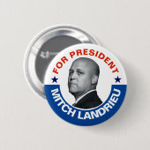 Für Präsidenten: Mitch Landrieu 2020 Button (Vorne & Hinten)