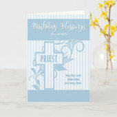 für Priesterkreuzblauer mit Schrift Karte (Gelbe Blume)