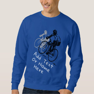 Für Radfreunde. Das Sweatshirt personalisieren