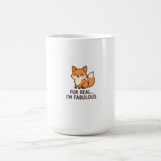 Fur real fabulous fox mug kaffeetasse (Mittel)