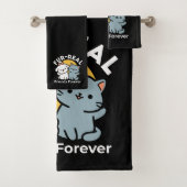 Fur-Real Friends Forever | Niedliches Katzen- und  Badhandtuch Set (Insitu)
