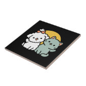 Fur-Real Friends Forever | Niedliches Katzen- und Fliese (Seite)