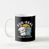 Fur-Real Friends Forever | Niedliches Katzen- und Kaffeetasse (Links)