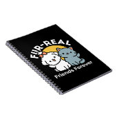 Fur-Real Friends Forever | Niedliches Katzen- und Notizblock (Rechte Seite)