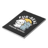Fur-Real Friends Forever | Niedliches Katzen- und Notizblock (Rotiert)