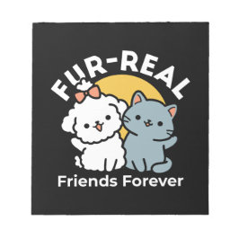 Fur-Real Friends Forever | Niedliches Katzen- und  Notizblock