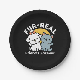 Fur-Real Friends Forever | Niedliches Katzen- und  Pappteller
