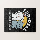 Fur-Real Friends Forever | Niedliches Katzen- und  Puzzle (Horizontal)