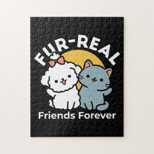 Fur-Real Friends Forever   Niedliches Katzen- und  Puzzle