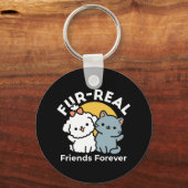 Fur-Real Friends Forever | Niedliches Katzen- und Schlüsselanhänger (Vorderseite)