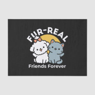 Fur-Real Friends Forever Niedliches Katzen- und Seidenpapier
