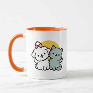 Fur-Real Friends Forever   Niedliches Katzen- und  Tasse
