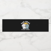 Fur-Real Friends Forever | Niedliches Katzen- und Wasserflaschenetikett (Einzelnes Label)