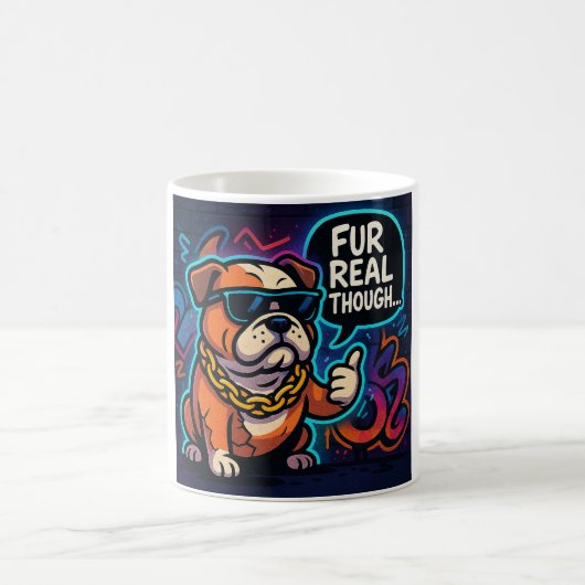 Fur Real Though Kaffeetasse (Mittel)