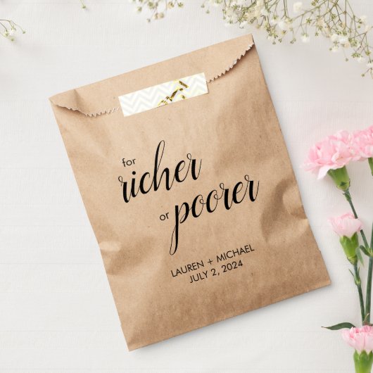 Für reichere oder ärmere Gefälligkeitsflaggen Geschenktütchen (Versiegelt)