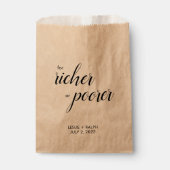 Für reichere oder ärmere Gefälligkeitsflaggen Geschenktütchen (Vorderseite)