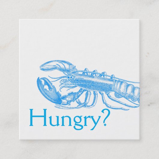 Für Restaurants Quadratische Visitenkarte (Vorderseite)