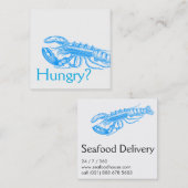 Für Restaurants Quadratische Visitenkarte (Vorne/Hinten)