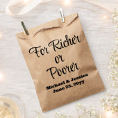 Für Richer oder Poorer Wedding Lottery Gast Gesche Geschenktütchen (Ausgeschnitten)