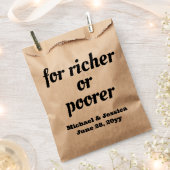 Für Richer oder Poorer Wedding Lottery Gast präsen Geschenktütchen (Ausgeschnitten)