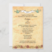 Für Robyn & Owen: Rock 'n' Roll Wedding (Rose) Einladung (Rückseite)