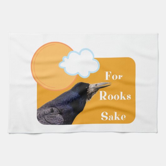 Für Rooks Sake - eine Hommage an den mächtigen Vog Geschirrtuch (Horizontal)