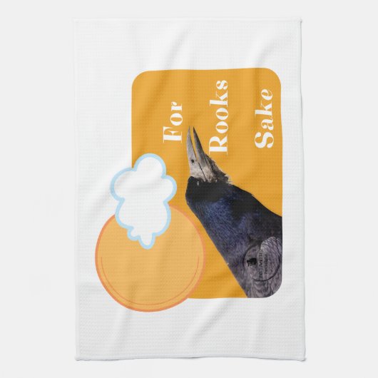 Für Rooks Sake - eine Hommage an den mächtigen Vog Geschirrtuch (Vertikal)