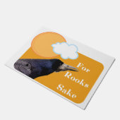 Für Rooks Sake Fußmatte (Schrägansicht)