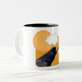 Für Rooks Sake Zweifarbige Tasse (Vorderseite Links)