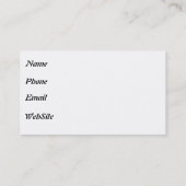 Für Schauspieler Visitenkarte (Rückseite)