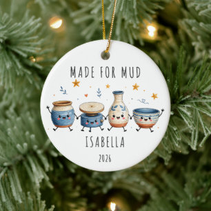 Für Schlamm hergestellte personalisierte Töpferei Keramik Ornament