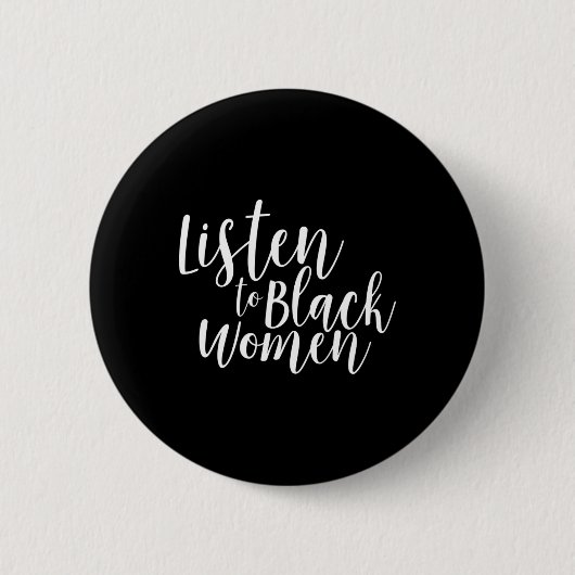 Für Schwarze Frauen Intersektionalistin Button (Vorderseite)