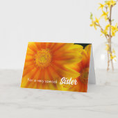 Für Schwester Birthday Gazania Blume Karte (Gelbe Blume)