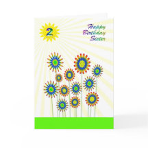 Für Schwestern im Alter von 2 Jahren eine Happy Bl