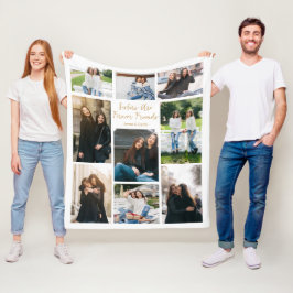 Für Schwestern und Freunde maßgeschneidertes Zitat Fleecedecke