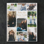 Für Schwestern und Freunde maßgeschneidertes Zitat Künstlicher Leinwanddruck<br><div class="desc">Chic personalisierbare Foto Collage Imitate Leinwand Kunst für Ihre Schwester. Fügen Sie 9 Ihrer Lieblings-Geschwister-Fotos hinzu und bestellen Sie dieses einzigartige Geschenk für Ihre süße Schwester als Geburtstagsgeschenk der Freundschaft. Ein sentimental personalisierter Fotografen-Wandkunst-Sake,  der Sisters liest,  sind Forever Friends.</div>