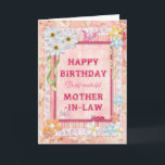 Für Schwiegermutter Handwerksgeburtstagskarte Karte<br><div class="desc">Sagen Sie alles Gute zum Geburtstag mit einer herrlichen Schrottanmeldung Handwerkskarte. Mit Losen Blumen,  Schmetterlinge und sogar freundlichen Raupe,  ist diese Karte sicher sich zu erfreuen. Copyright Norma Cornes.</div>