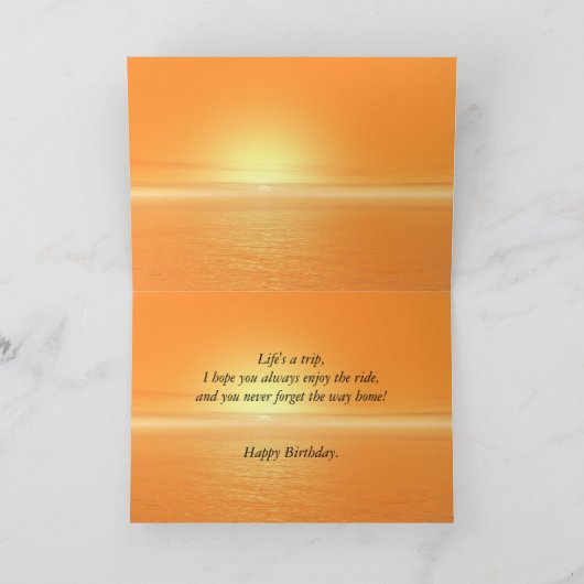 Für Schwiegersohn, Motorraduntergang Geburtstag Karte (Innenseite)