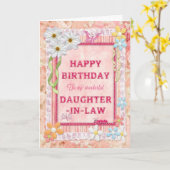 Für Schwiegertochter Handwerksgeburtstagskarte Karte (Gelbe Blume)