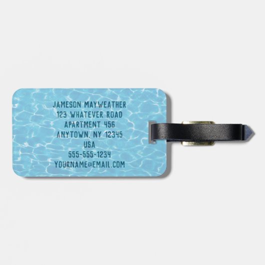 Für Schwimmer und Badegäste gibt es einen Pool Gepäckanhänger (Rückseite horizontal)