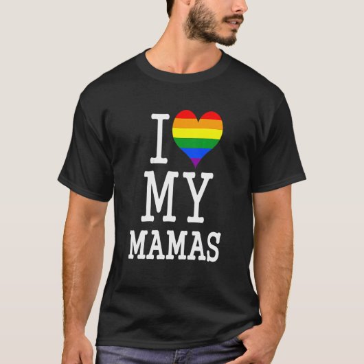Für schwule Mamas Kinderkleidung ich Liebe meine M T-Shirt (Vorderseite)