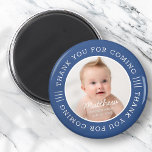 Für seine heilige Taufe danke, dass du ins Foto ko Magnet<br><div class="desc">Dieses einfache und moderne Design besteht aus Serifentypografie und fügt ein individuelles Foto hinzu.</div>