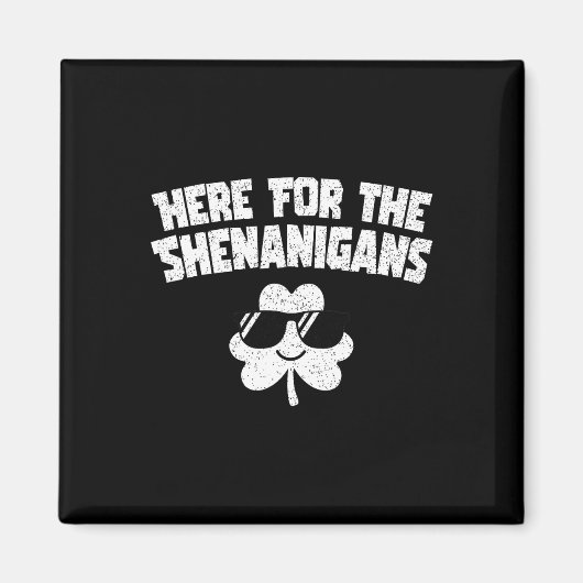Für Shenanigans Funny St Patricks Day Men KI Magnet (Vorne)