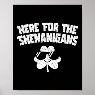 Für Shenanigans Funny St Patricks Day Men KI Poster