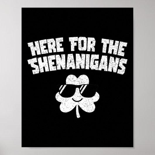 Für Shenanigans Funny St Patricks Day Men KI Poster (Vorne)